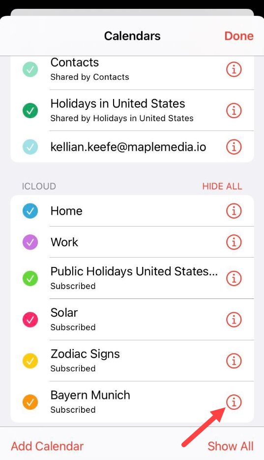 WeekCal - Unsubscribing from Popular Calendars – Week Calendar